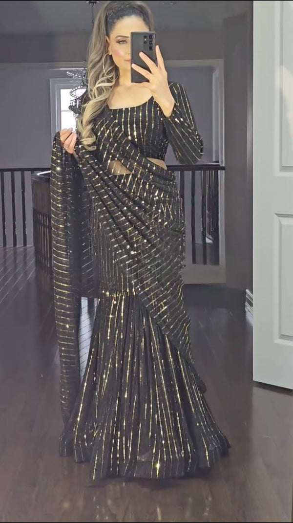 Ready-to-Wear Lehenga Saree for Women – Trending Draped Style with Choli