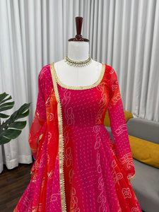 Designer Anarkali Suit with Dupatta & Pant for Party & Wedding