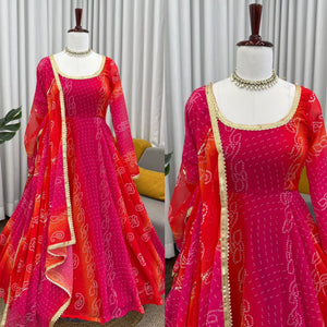 Designer Anarkali Suit with Dupatta & Pant for Party & Wedding