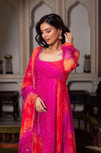 Designer Anarkali Suit with Dupatta & Pant for Party & Wedding
