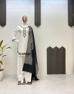 Designer Farsi Salwar Suit Set for Women – Elegant Party & Festive Wear with Dupatta