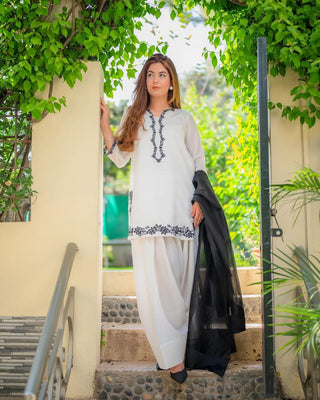 Designer Farsi Salwar Suit Set for Women – Elegant Party & Festive Wear with Dupatta