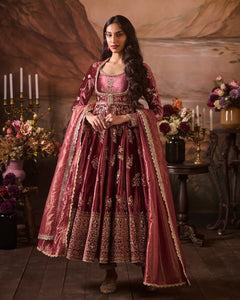 Elegant Anarkali Dress with Dupatta for Wedding & Party Wear