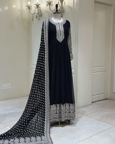 Elegant Flared Kurti and Dupatta Set for Weddings & Celebrations