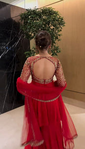 Georgette Sharara Set with Dupatta – Designer Ethnic Wear for Women