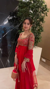 Georgette Sharara Set with Dupatta – Designer Ethnic Wear for Women