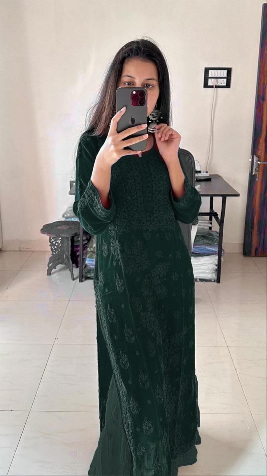 Karwa Chauth Special Suit Set with Dupatta – Elegant Party Wear Outfit