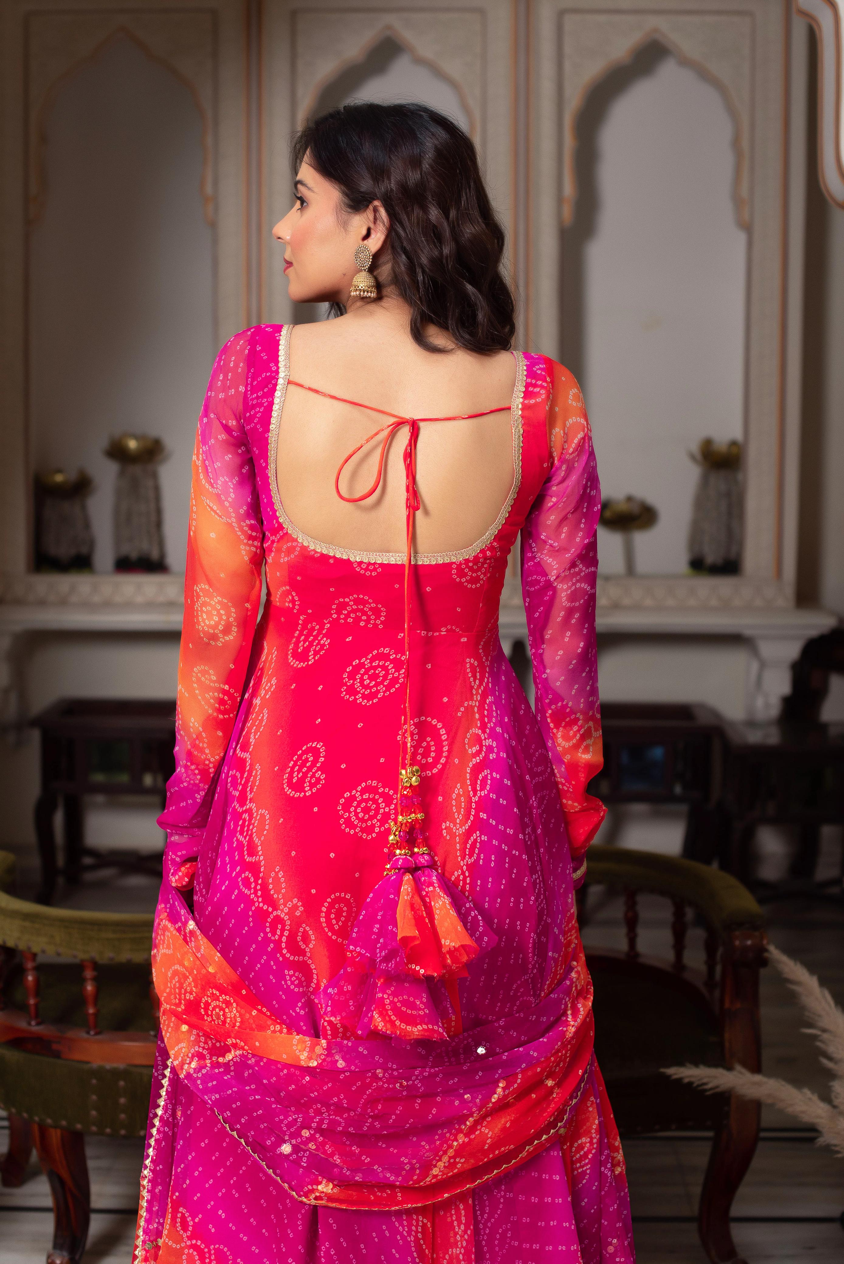 Designer Anarkali Suit with Dupatta & Pant for Party & Wedding