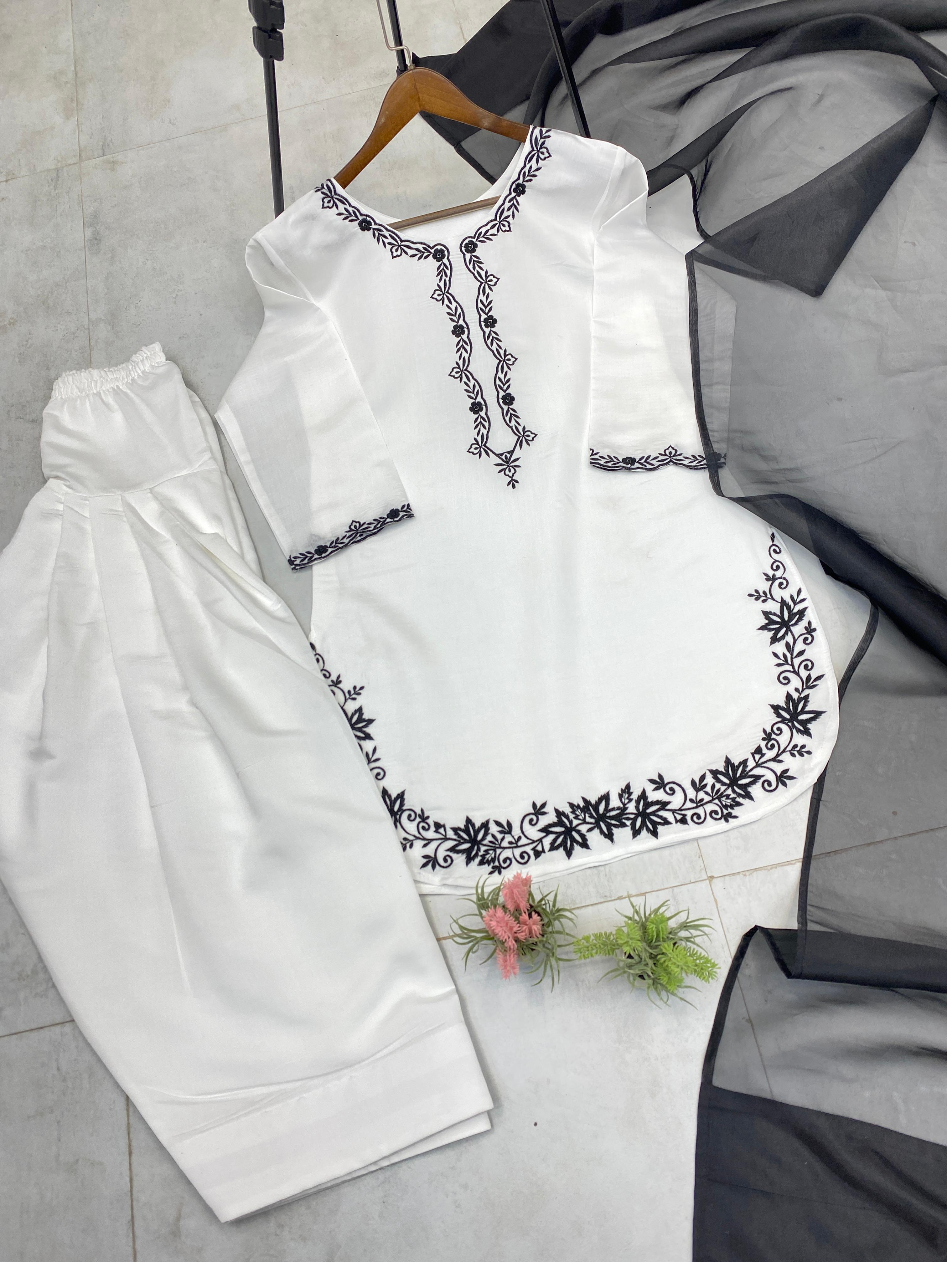 Designer Farsi Salwar Suit Set for Women – Elegant Party & Festive Wear with Dupatta