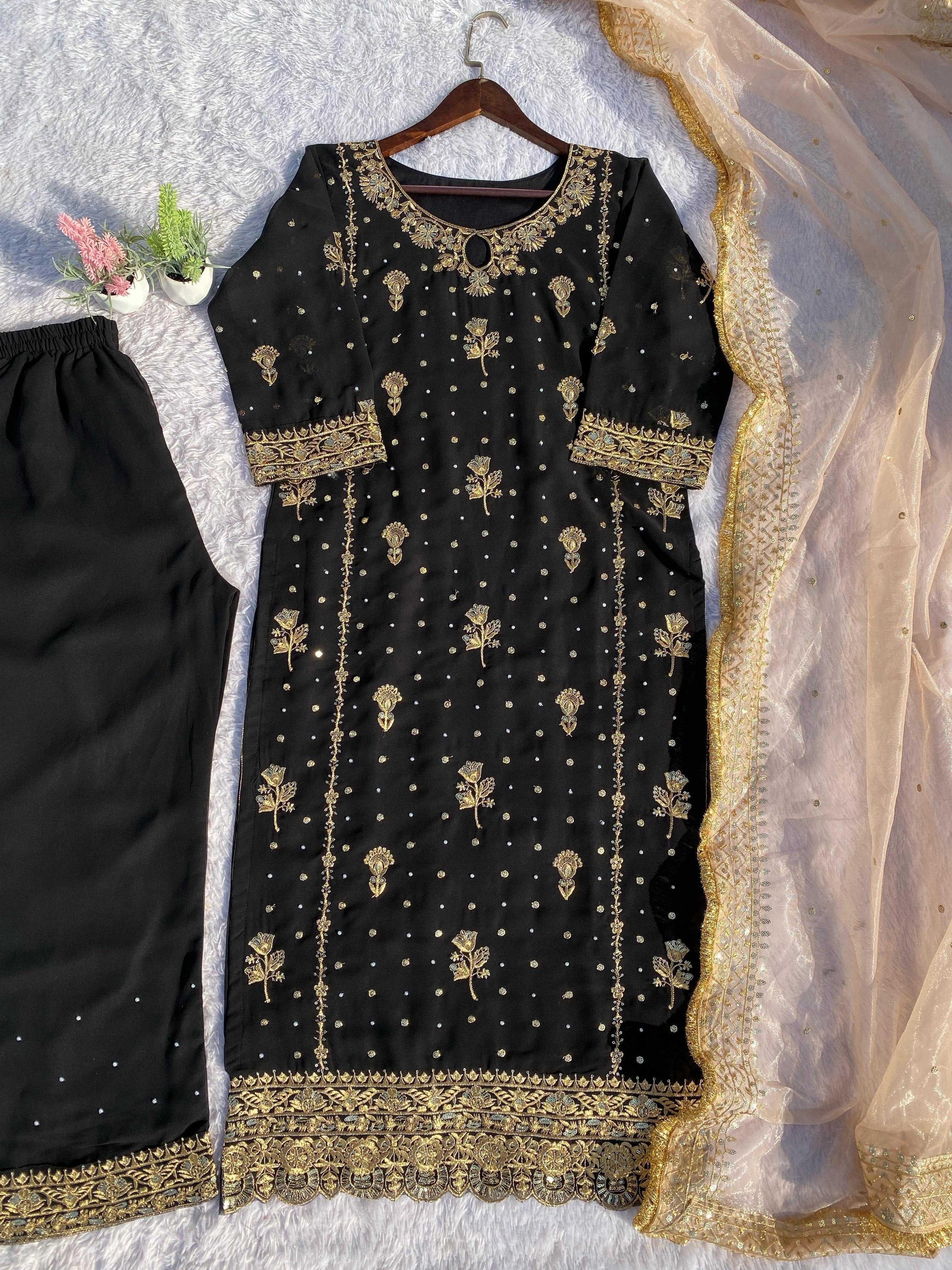 Stylish Georgette Co-Ord Set with Dupatta for Partywear Look